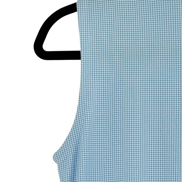 Ibkul Womens Sleeveless Dress S Blue Check UPF 50+ - Picture 4 of 11